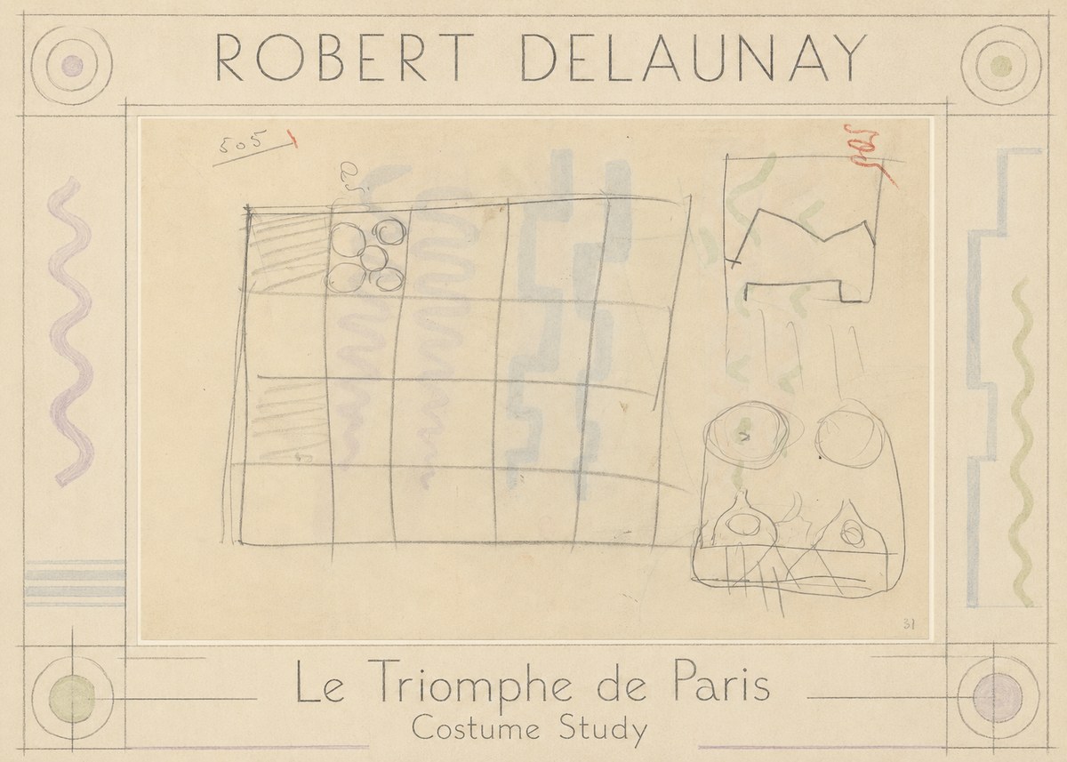 Robert Delaunay Le Triomphe De Paris - Costume Study No1 - Affiche