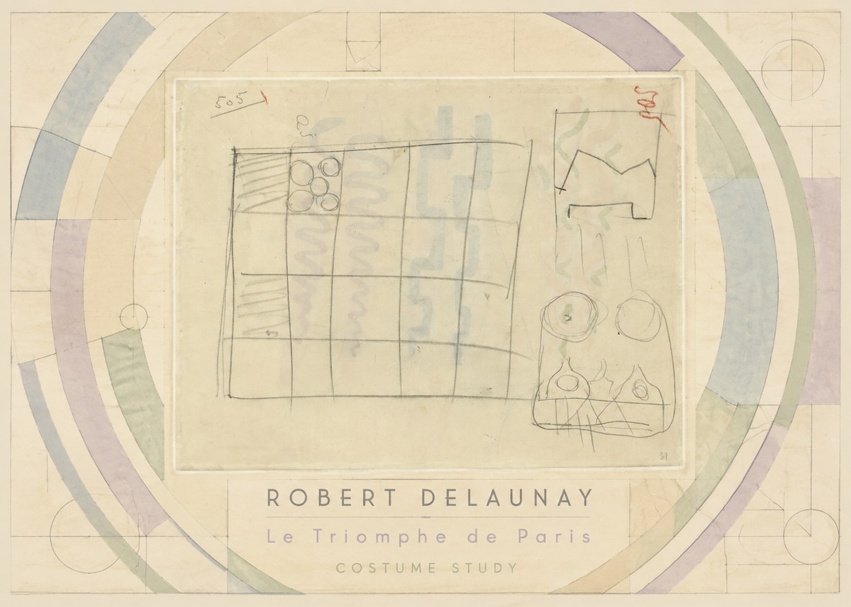 Robert Delaunay Le Triomphe De Paris - Costume Study No3 - Affiche