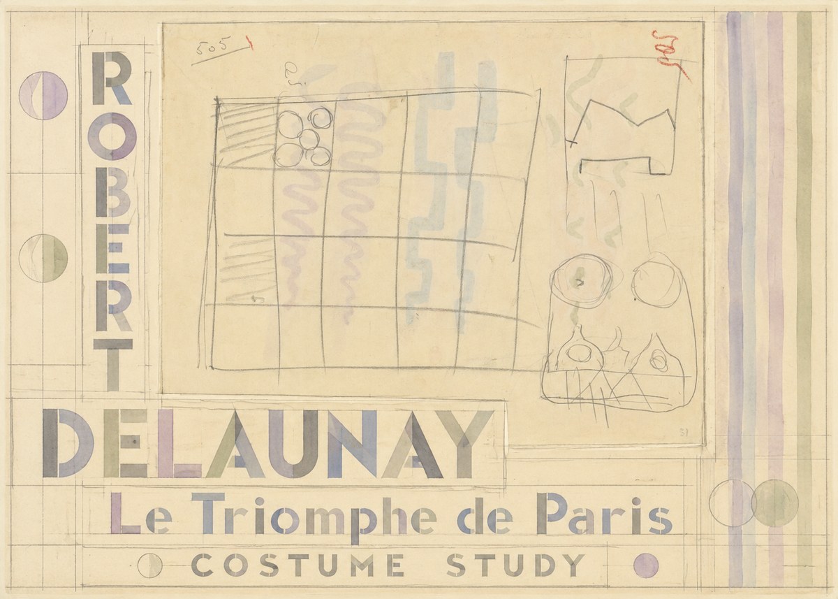 Robert Delaunay Le Triomphe De Paris - Costume Study No5 - Affiche