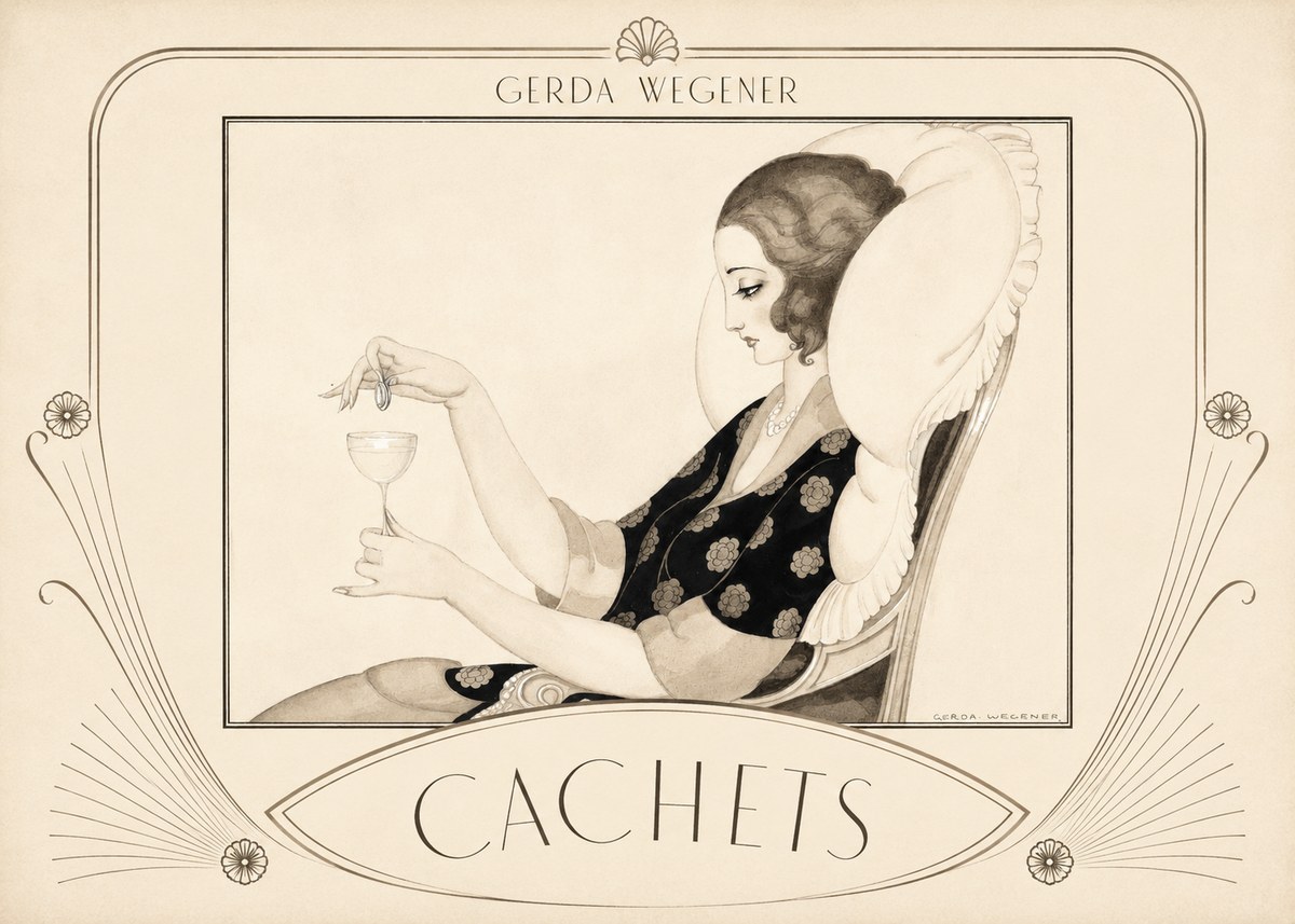 Gerda Wegener Cachets No3 - Affiche