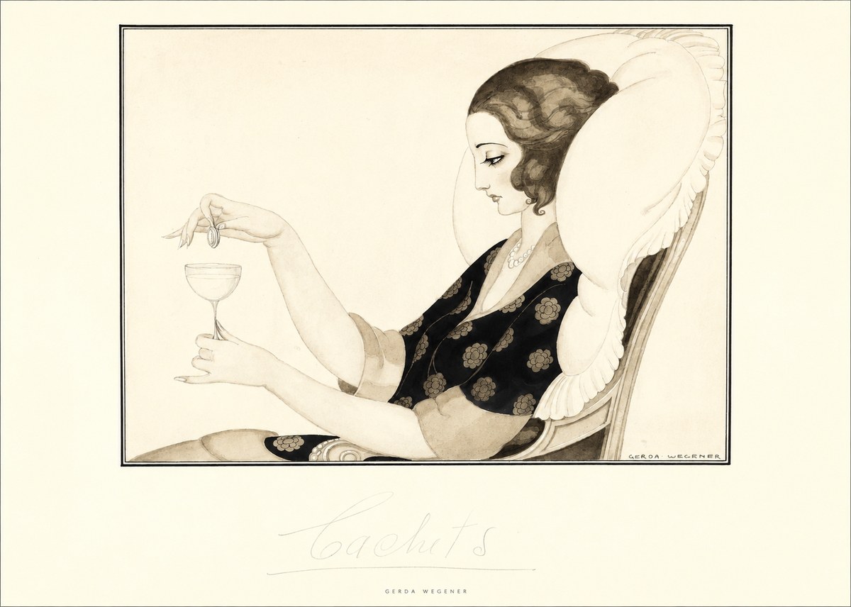 Gerda Wegener Cachets No5 - Affiche