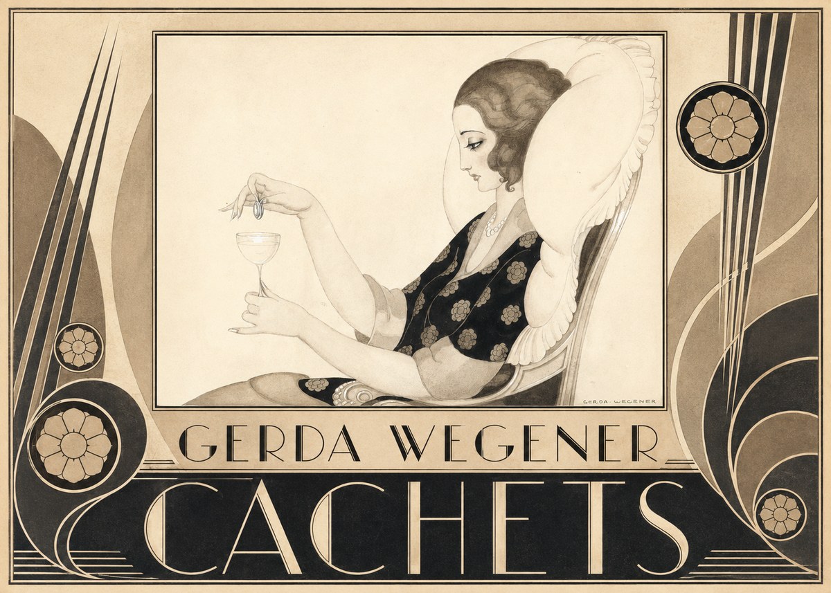 Gerda Wegener Cachets No6 - Affiche