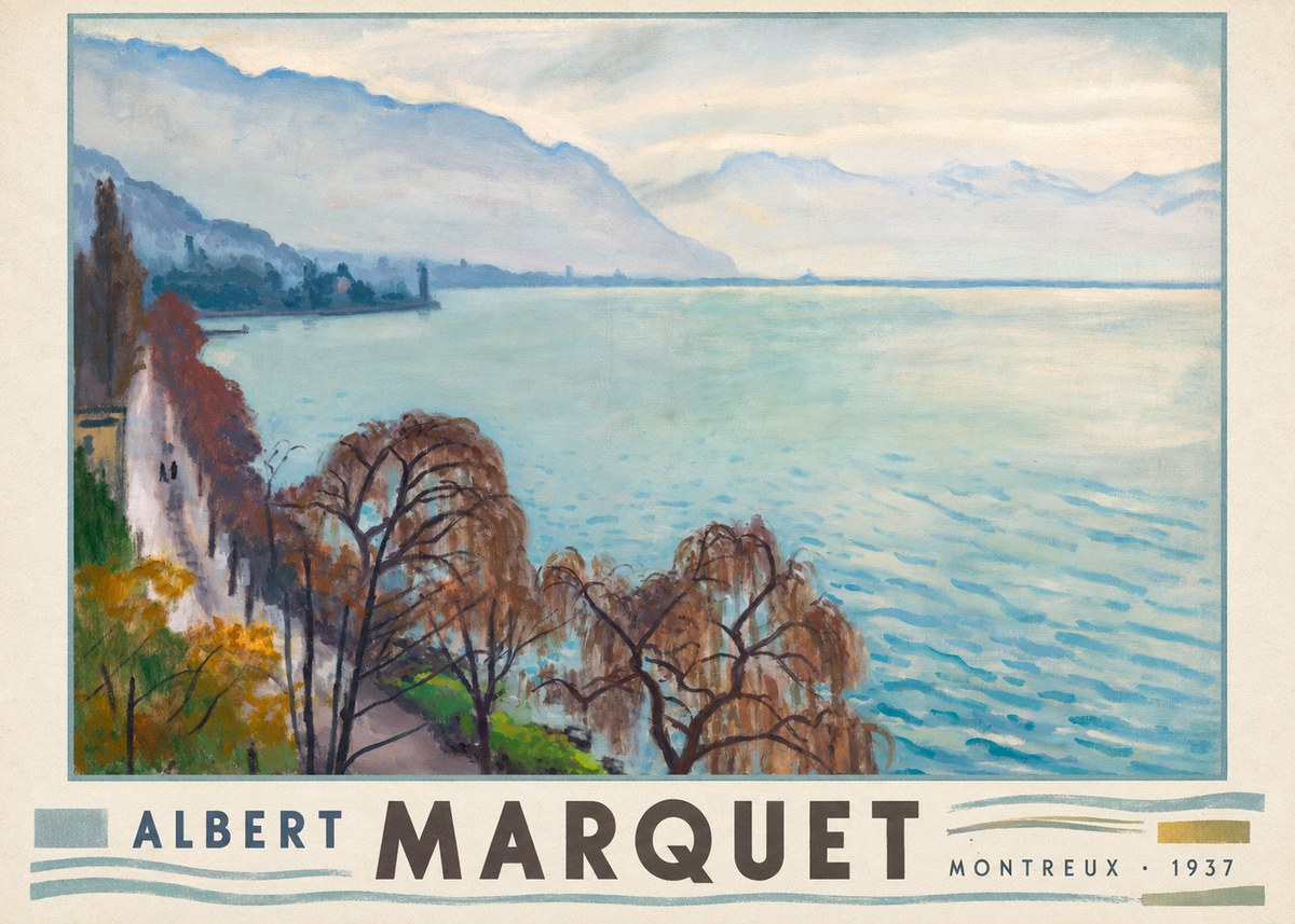 Albert Marquet Montreux No3 - Affiche