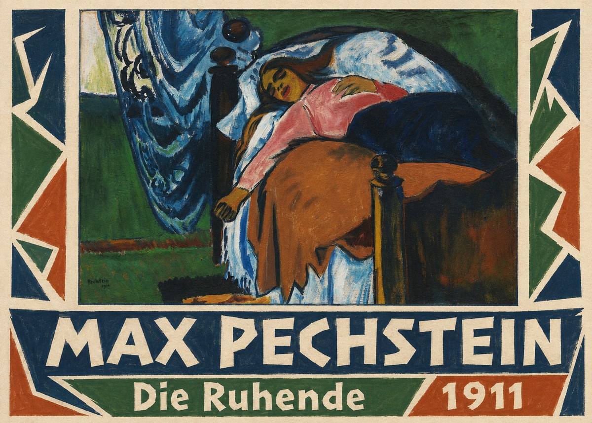 Max Pechstein Die Ruhende No1 - Affiche