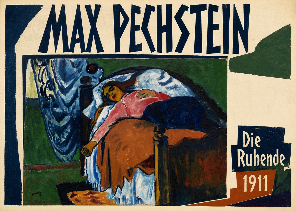 Max Pechstein Die Ruhende No3 - Affiche