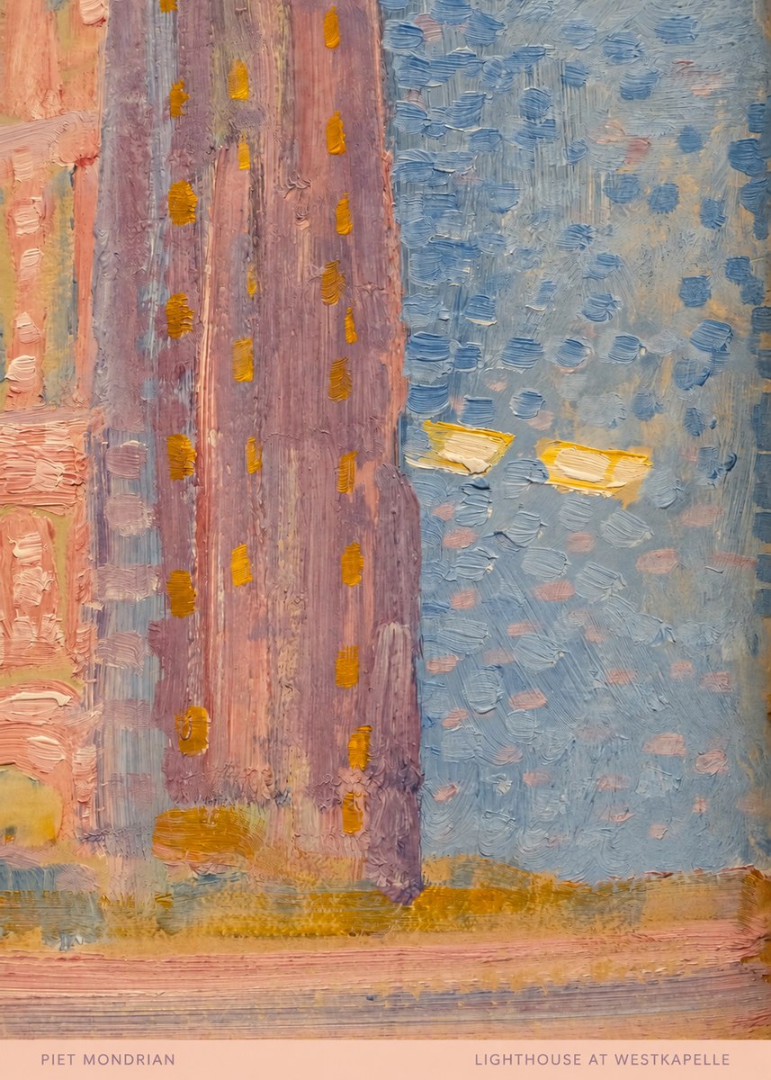 Piet Mondrian Lighthouse at Westkapelle No5 - Affiche