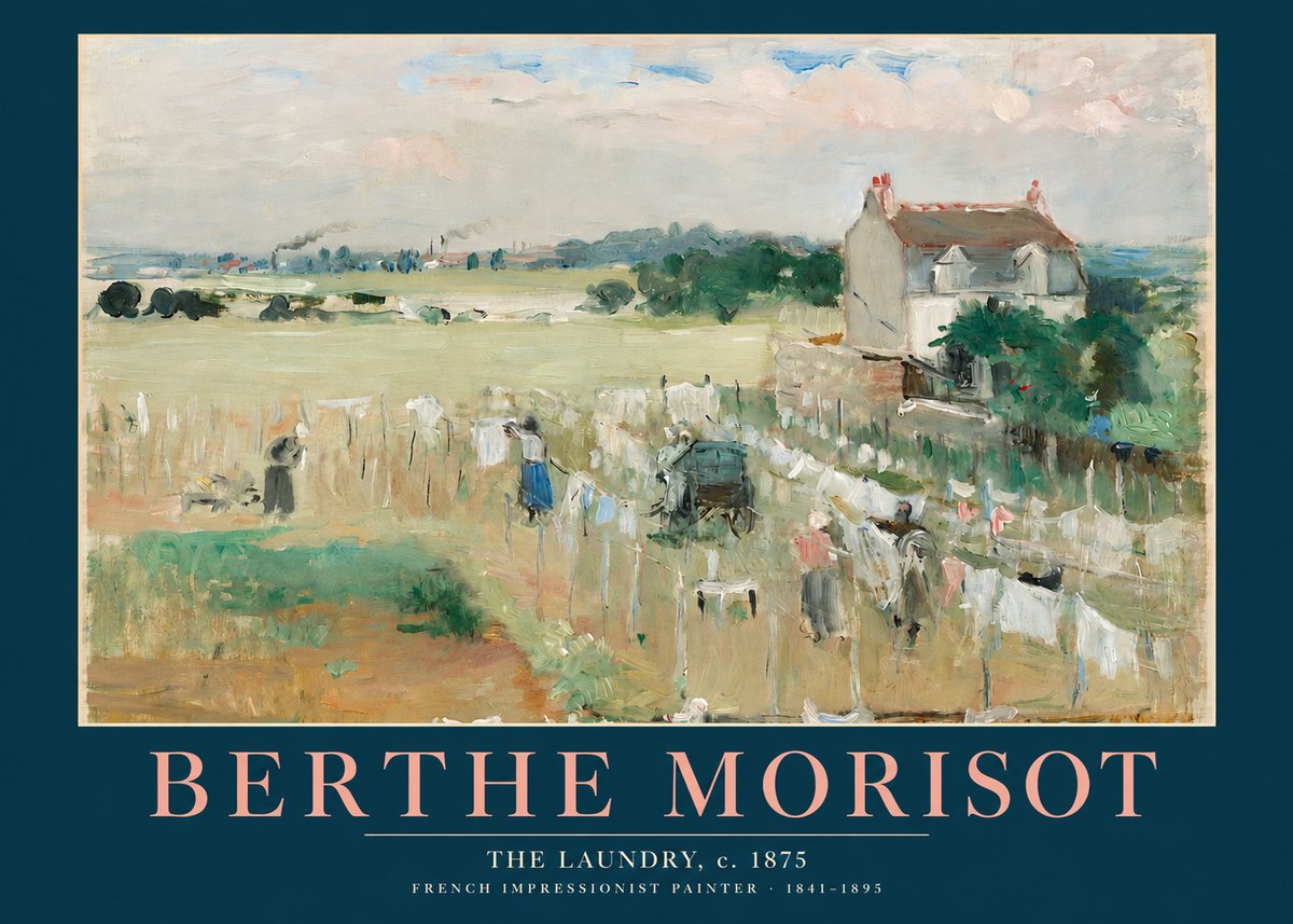 Berthe Morisot The Laundry No2 - Affiche
