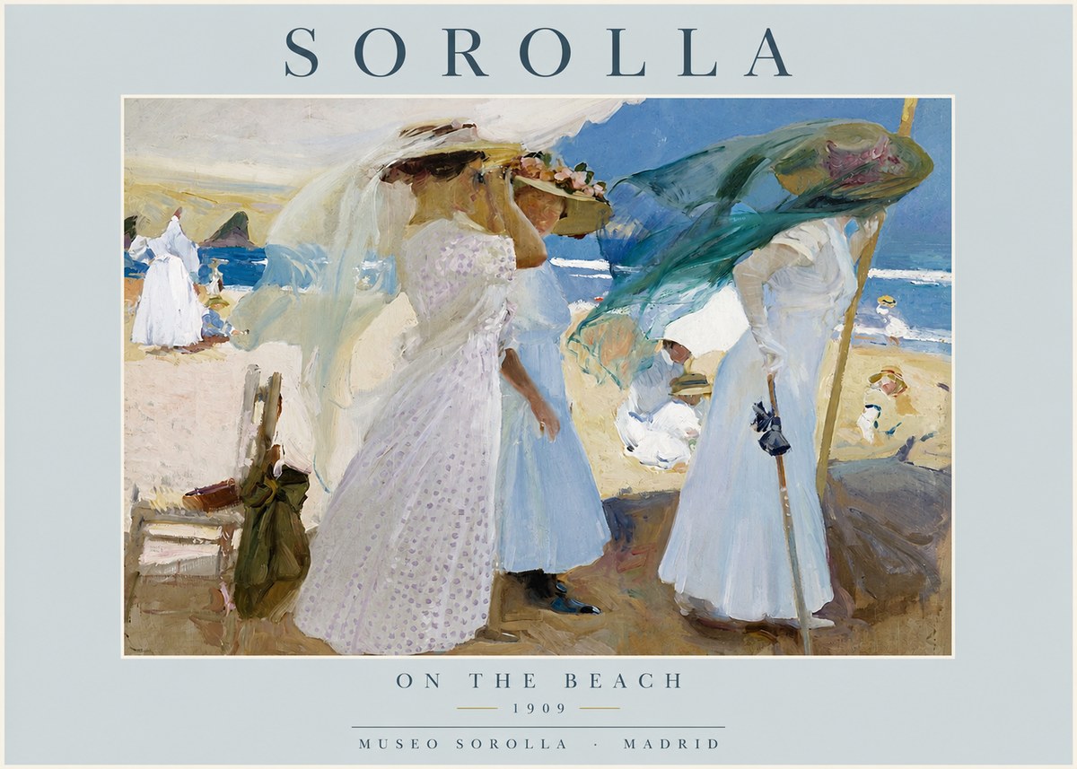 Sorolla On the Beach No2 - Affiche
