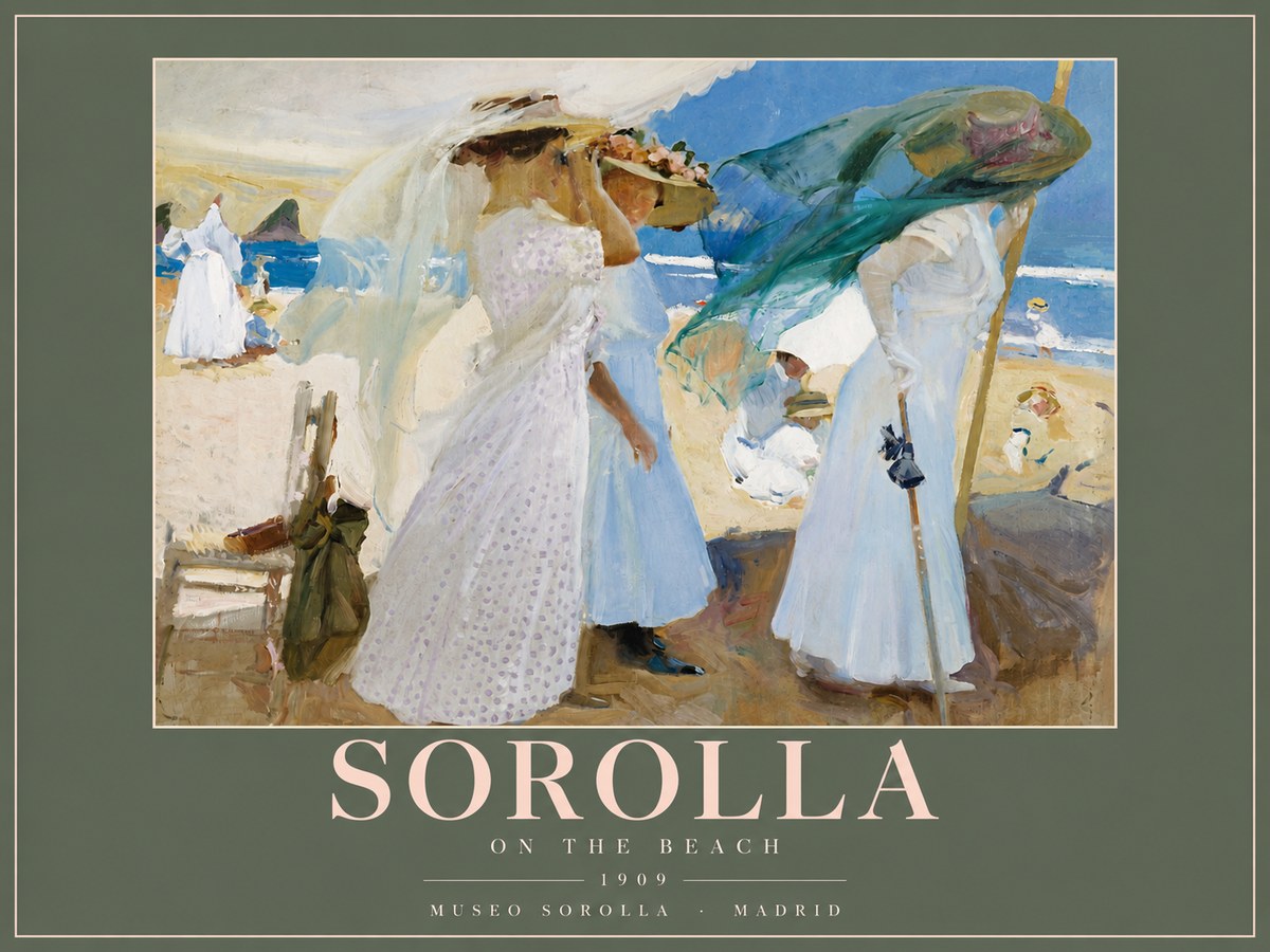 Sorolla On the Beach No4 - Affiche