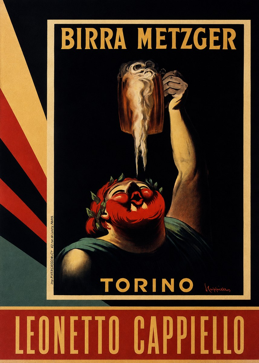 Leonetto Cappiello Birra Metzger No4 - Affiche