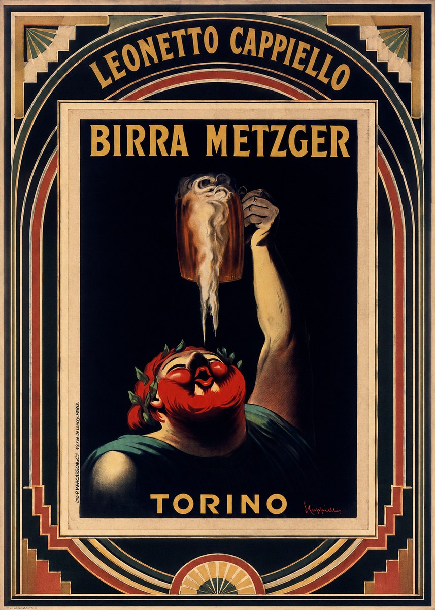 Leonetto Cappiello Birra Metzger No6 - Affiche