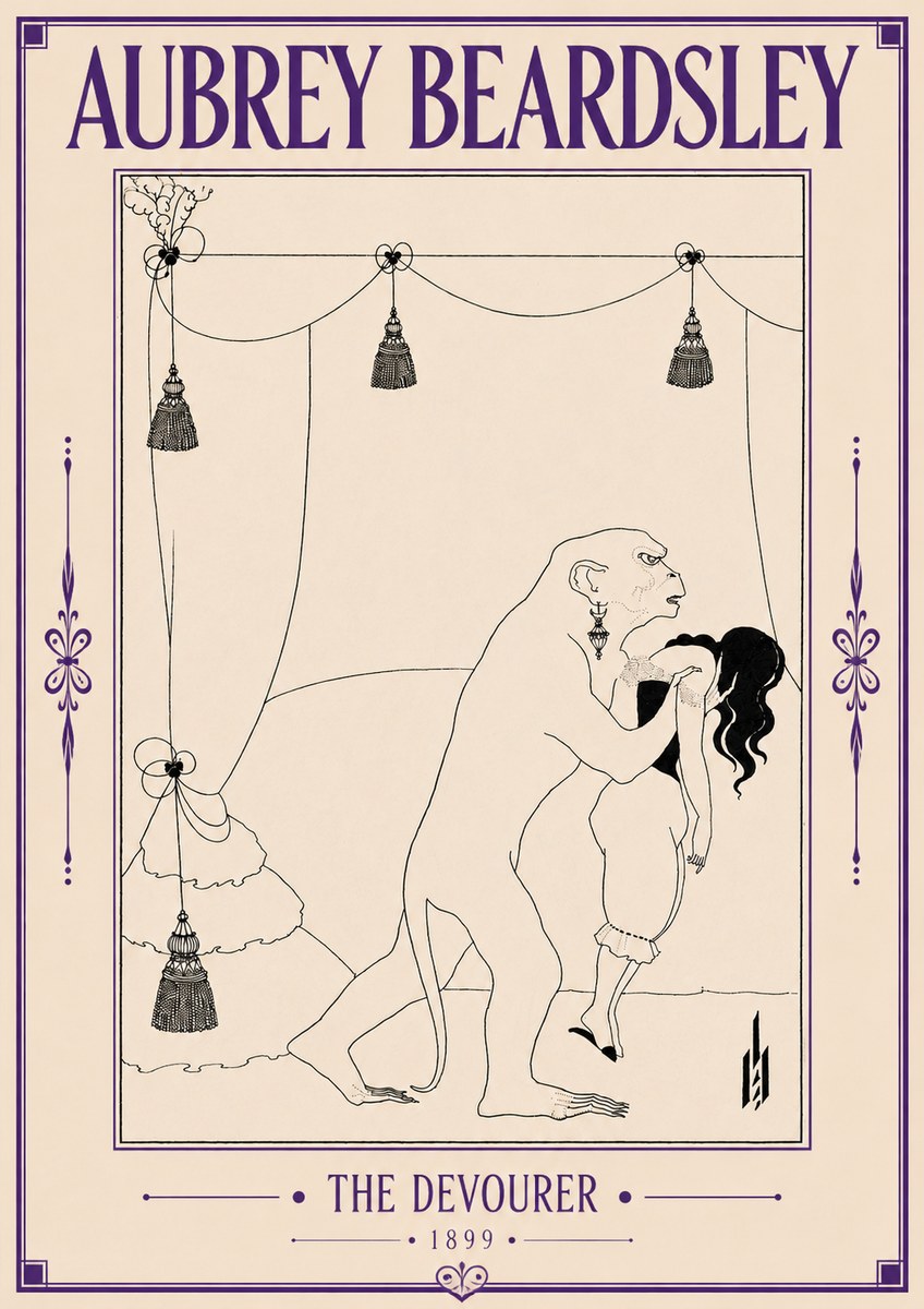 Aubrey Beardsley The Climax No6 - Affiche