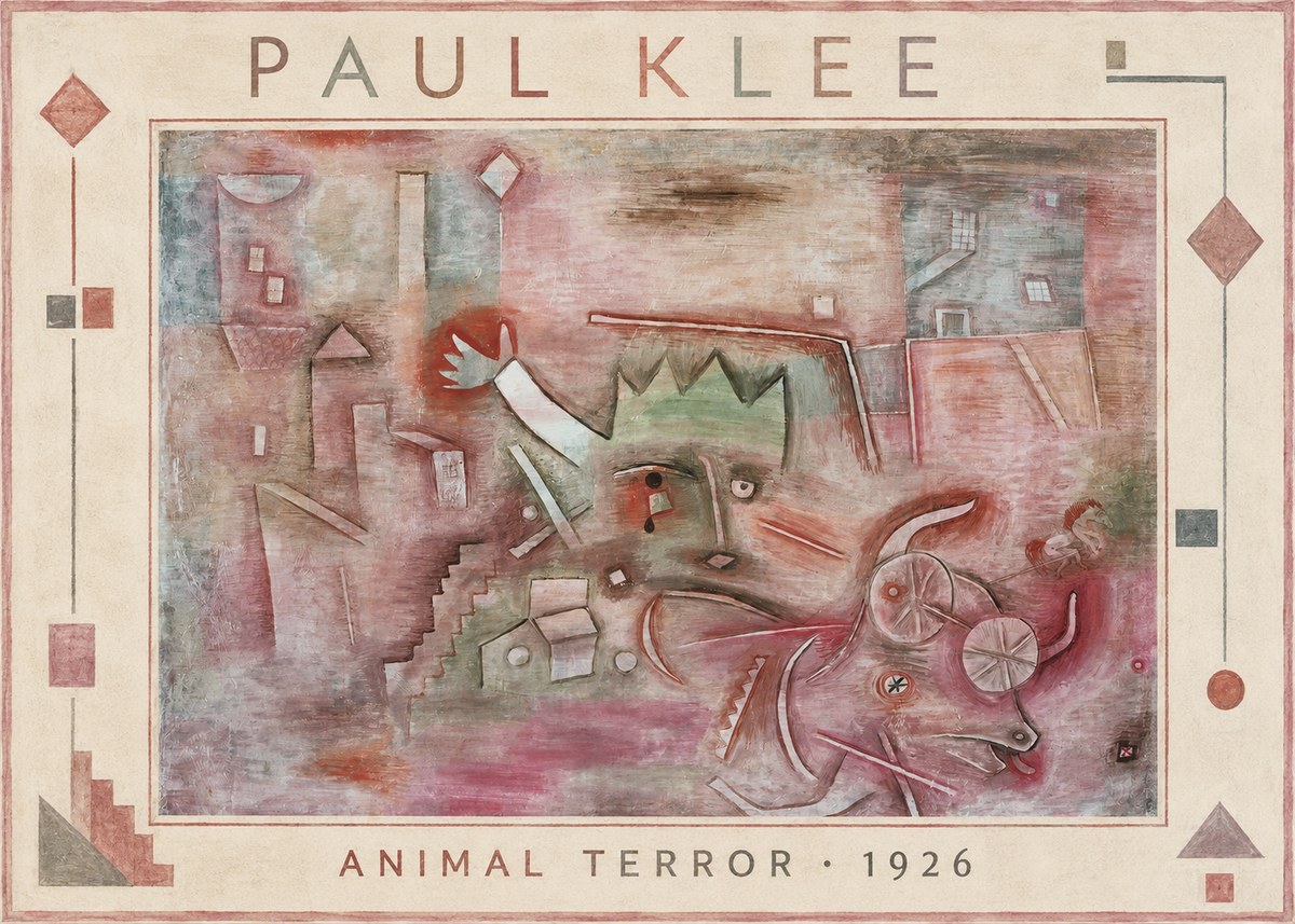 Paul Klee Animal Terror No1 - Affiche
