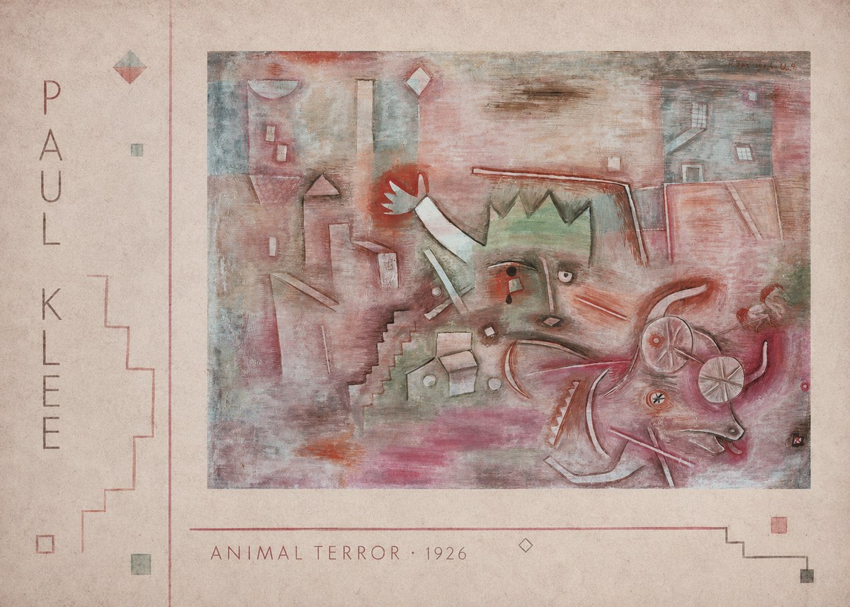 Paul Klee Animal Terror No2 - Affiche