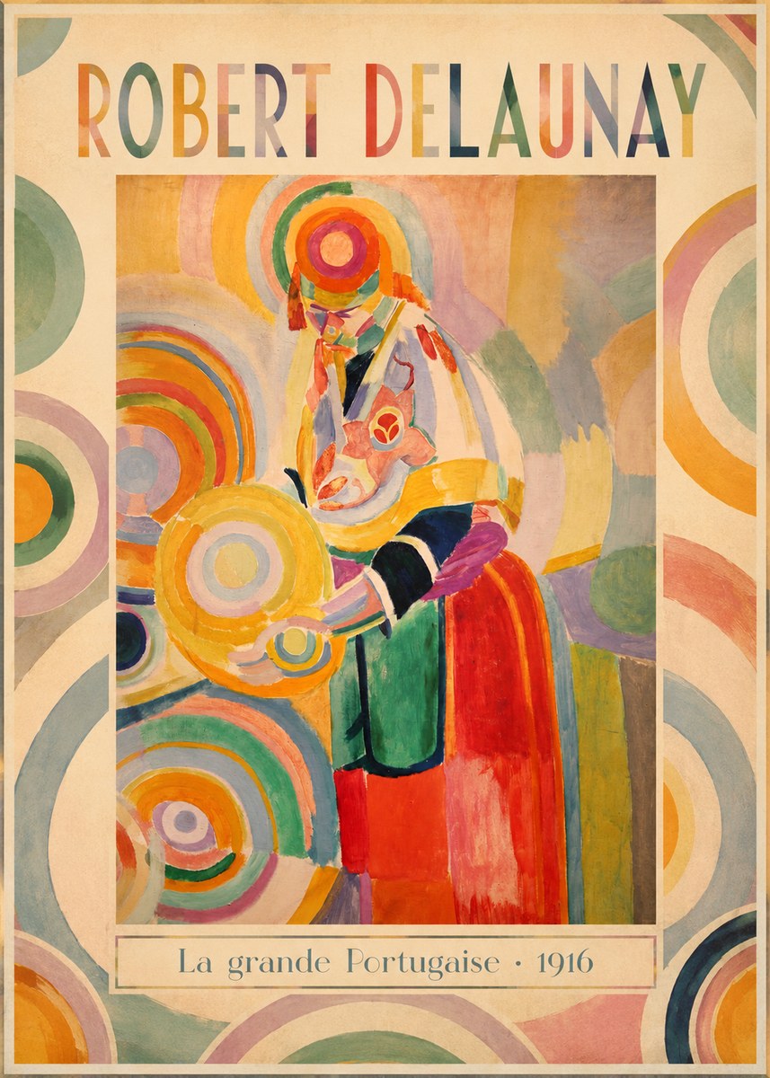 Robert Delaunay La Grande Portugaise II No1 - Affiche