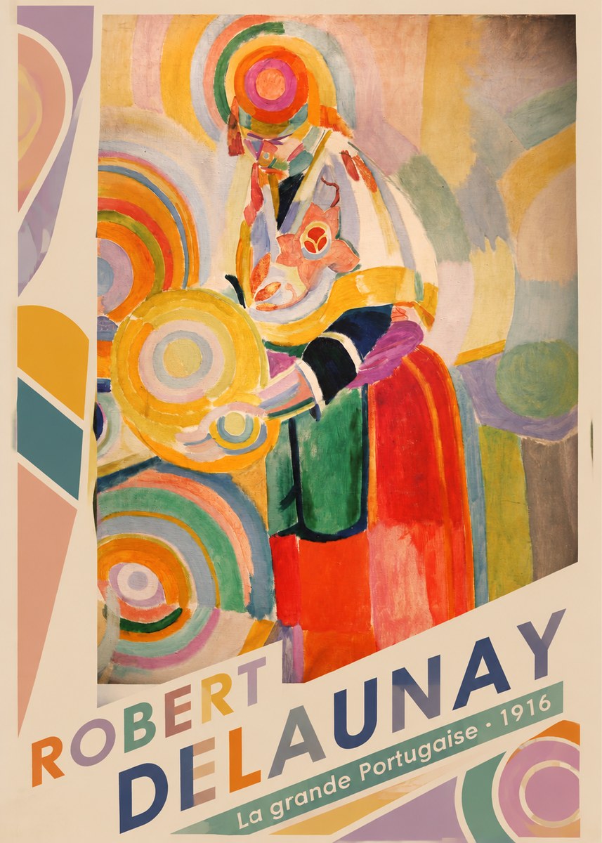 Robert Delaunay La Grande Portugaise II No2 - Affiche