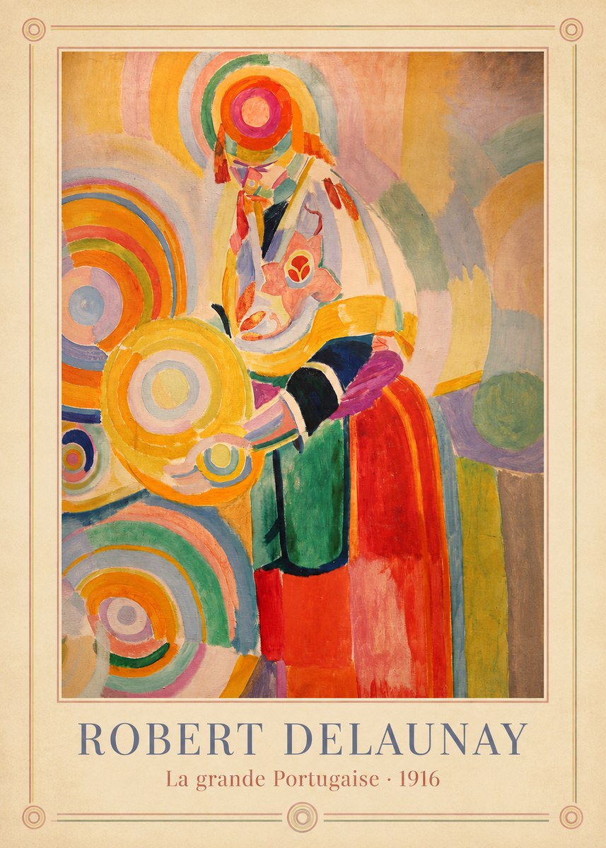 Robert Delaunay La Grande Portugaise II No3 - Affiche