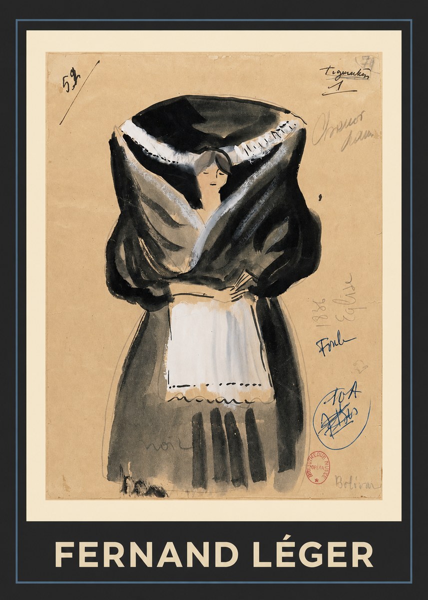 Fernand Léger Tigmarcken No1 - Affiche