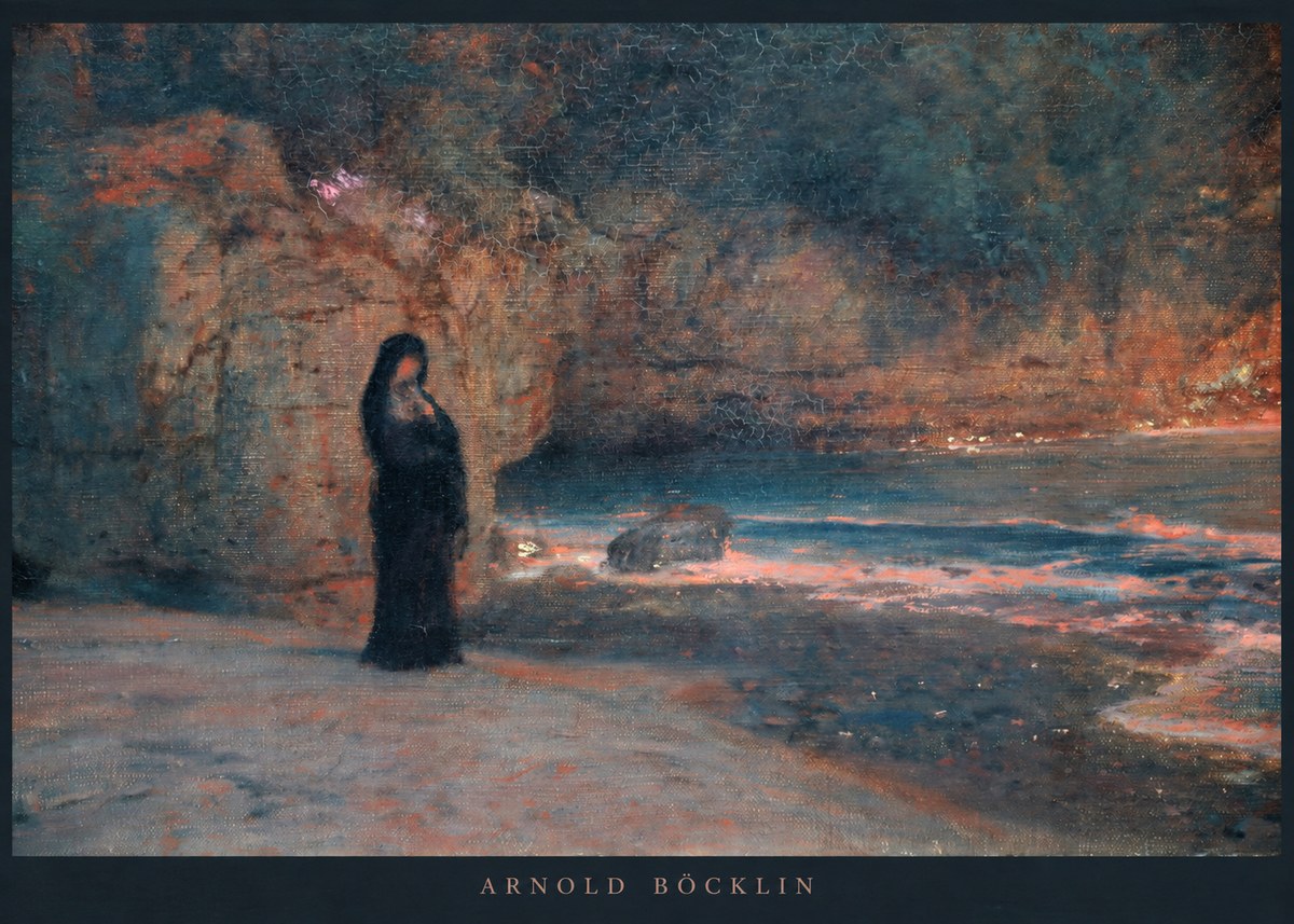 Arnold Böcklin The Lament No2 - Affiche