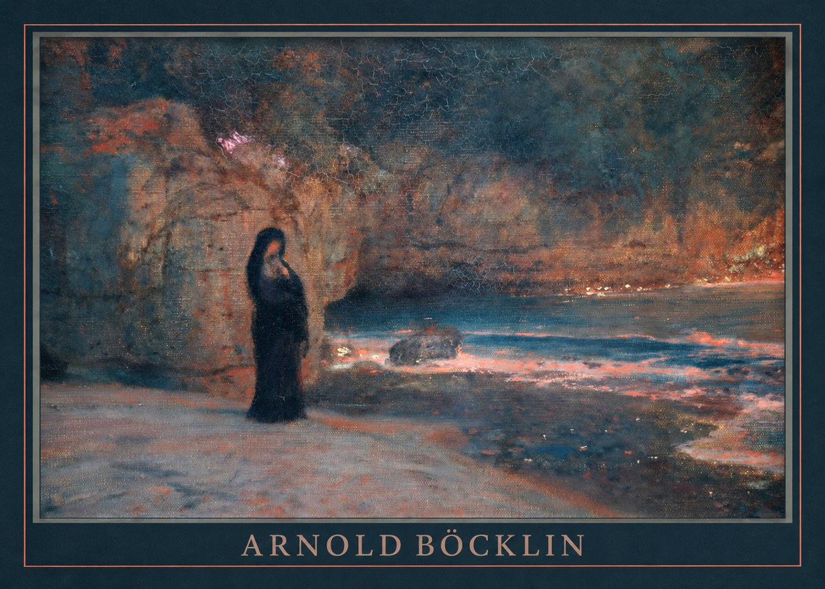 Arnold Böcklin The Lament No4 - Affiche