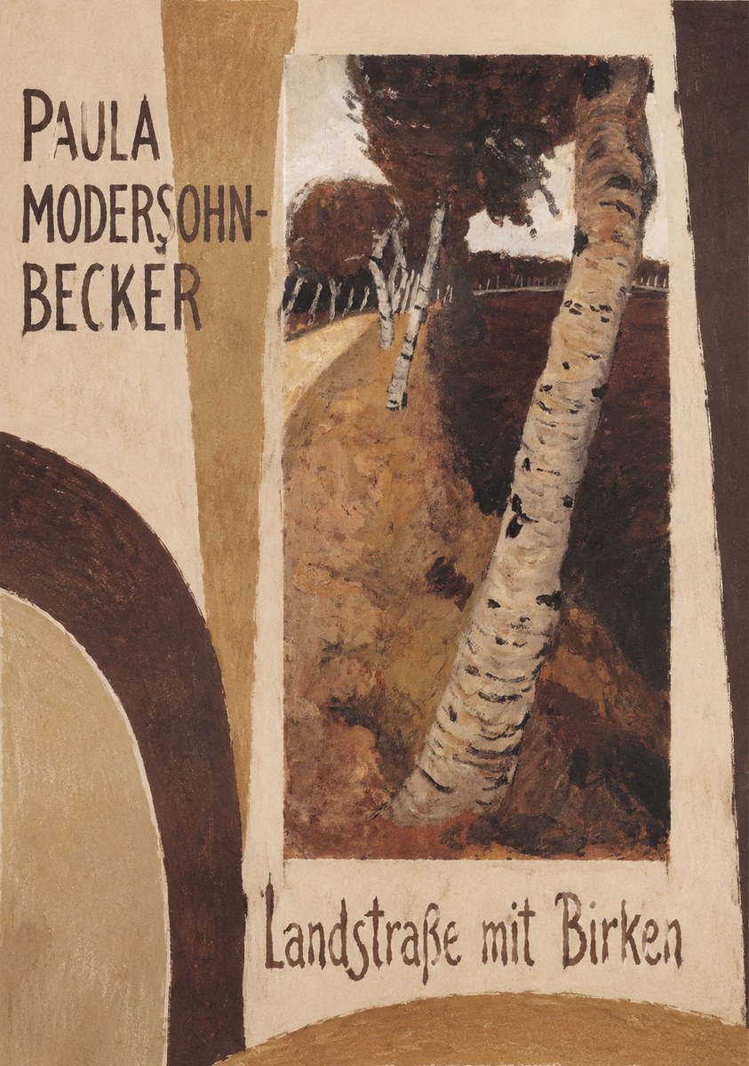 Paula Modersohn-Becker Landstraße Mit Birken No2 - Affiche