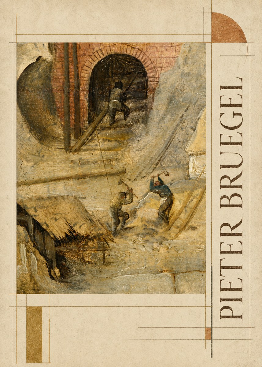 Pieter Bruegel The Miners No4 - Affiche