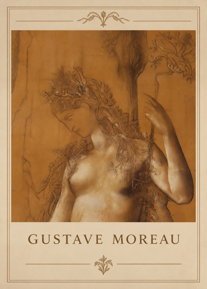 Gustave Moreau Daphne No3 - Affiche