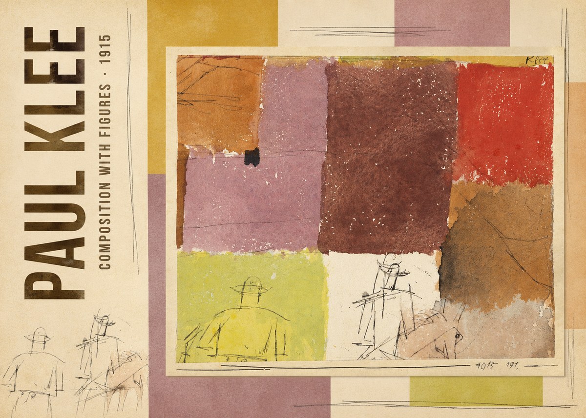 Paul Klee Composition with Figures I No3 - Affiche
