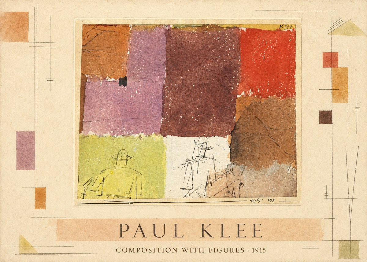 Paul Klee Composition with Figures I No4 - Affiche