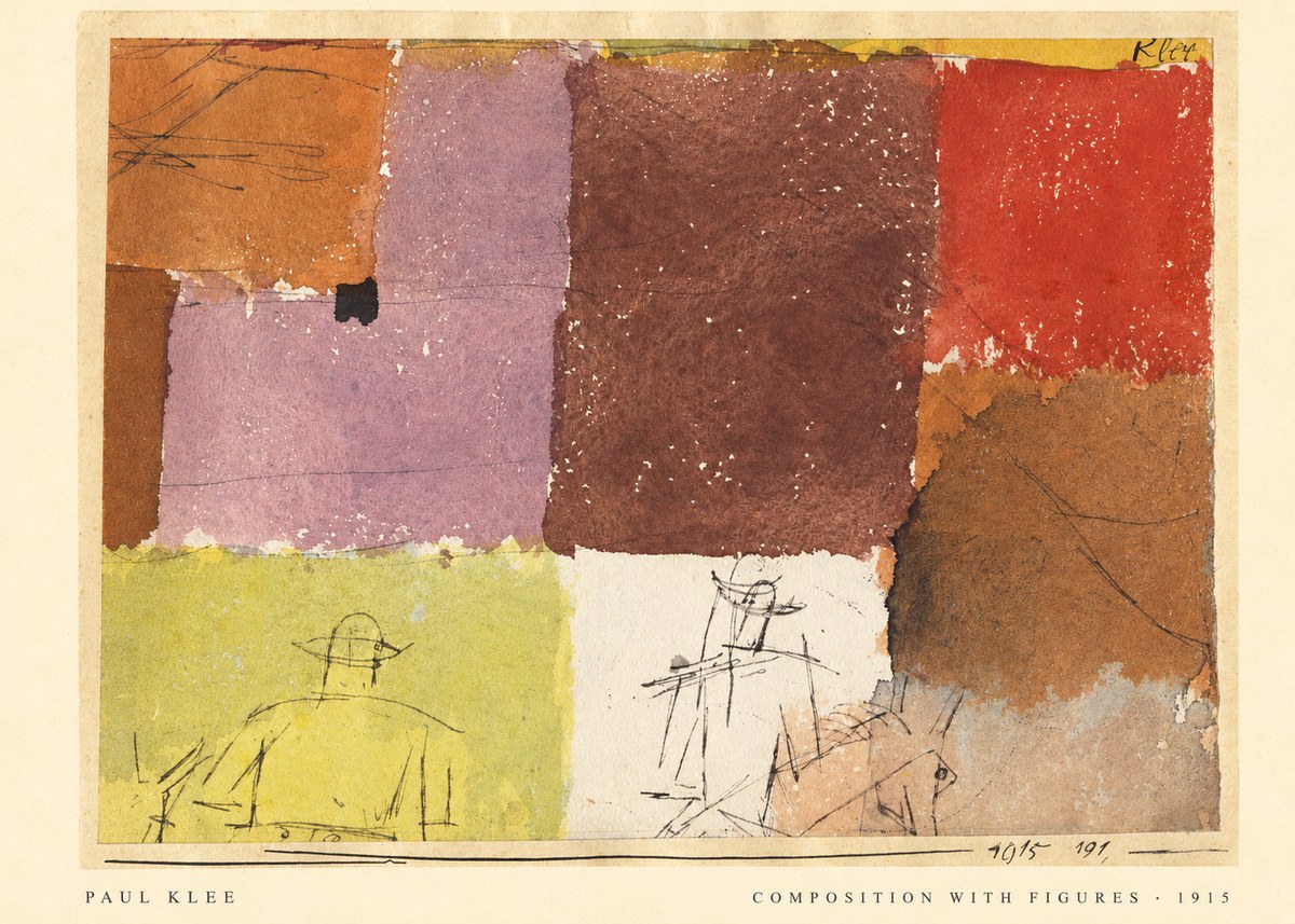 Paul Klee Composition with Figures I No5 - Affiche
