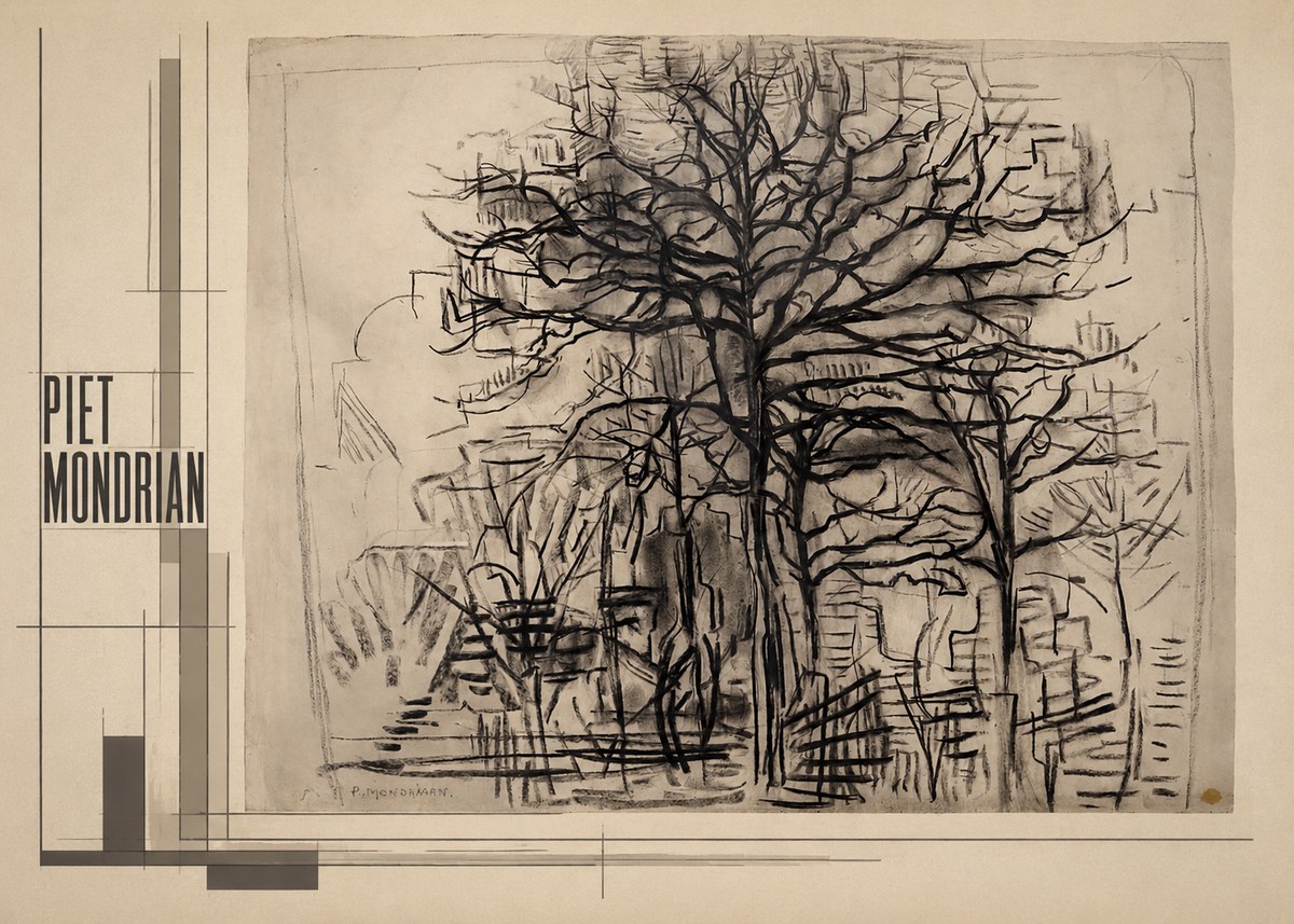 Piet Mondrian The Tree No2 - Affiche