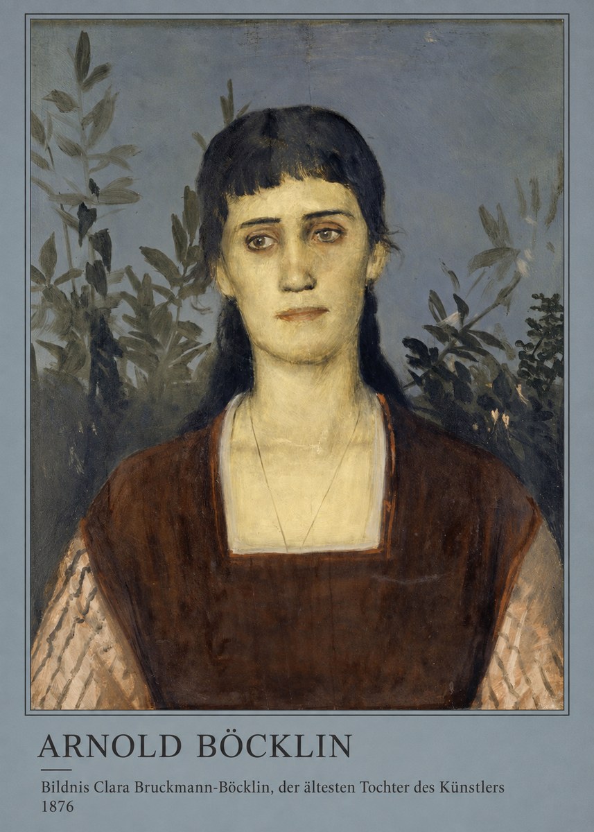 Arnold Böcklin Bildnis Clara Bruckmann-böcklin, Der Ältesten Tochter Des Künstlers No3 - Affiche