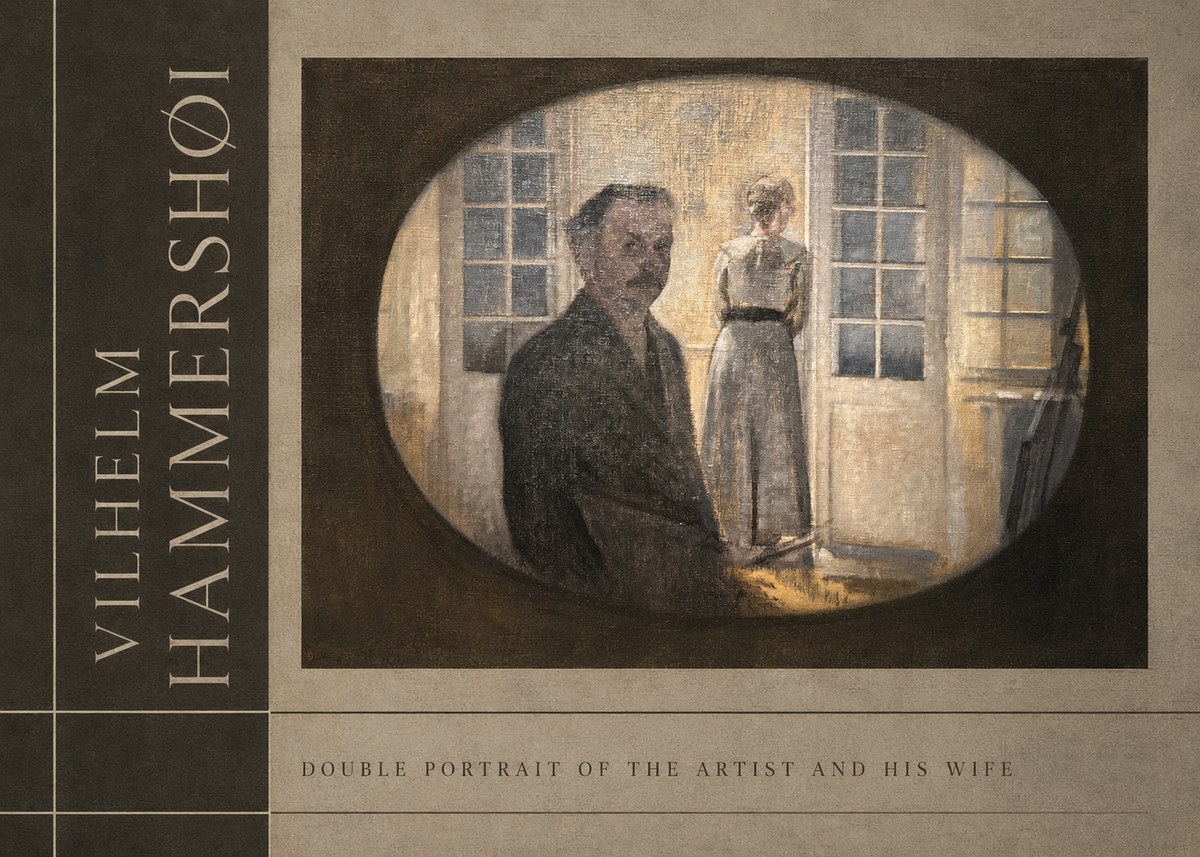 Vilhelm Hammershøi Double Portrait of the Artist and His Wife No2 - Affiche