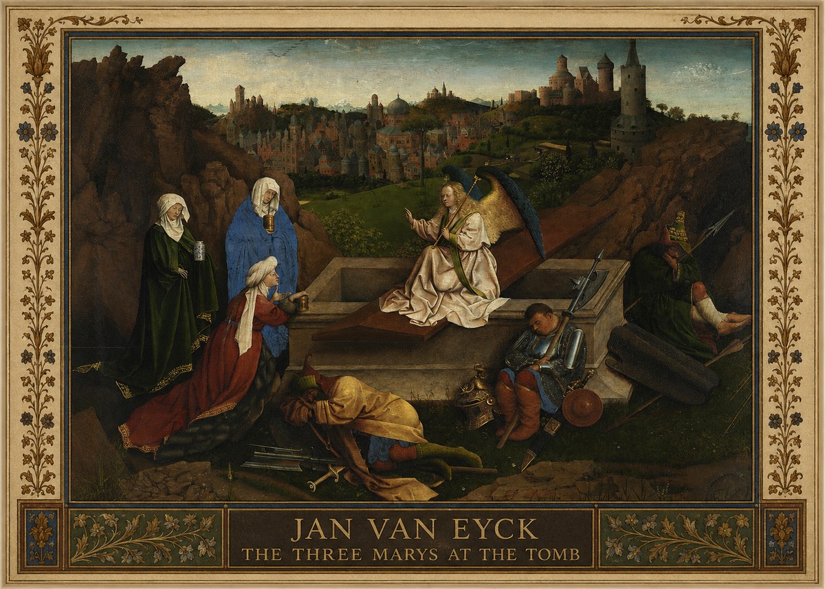 Jan van Eyck The Three Marys at the Tomb No1 - Affiche