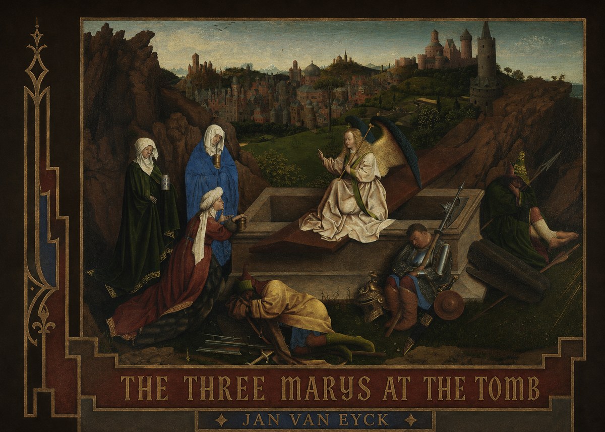 Jan van Eyck The Three Marys at the Tomb No2 - Affiche