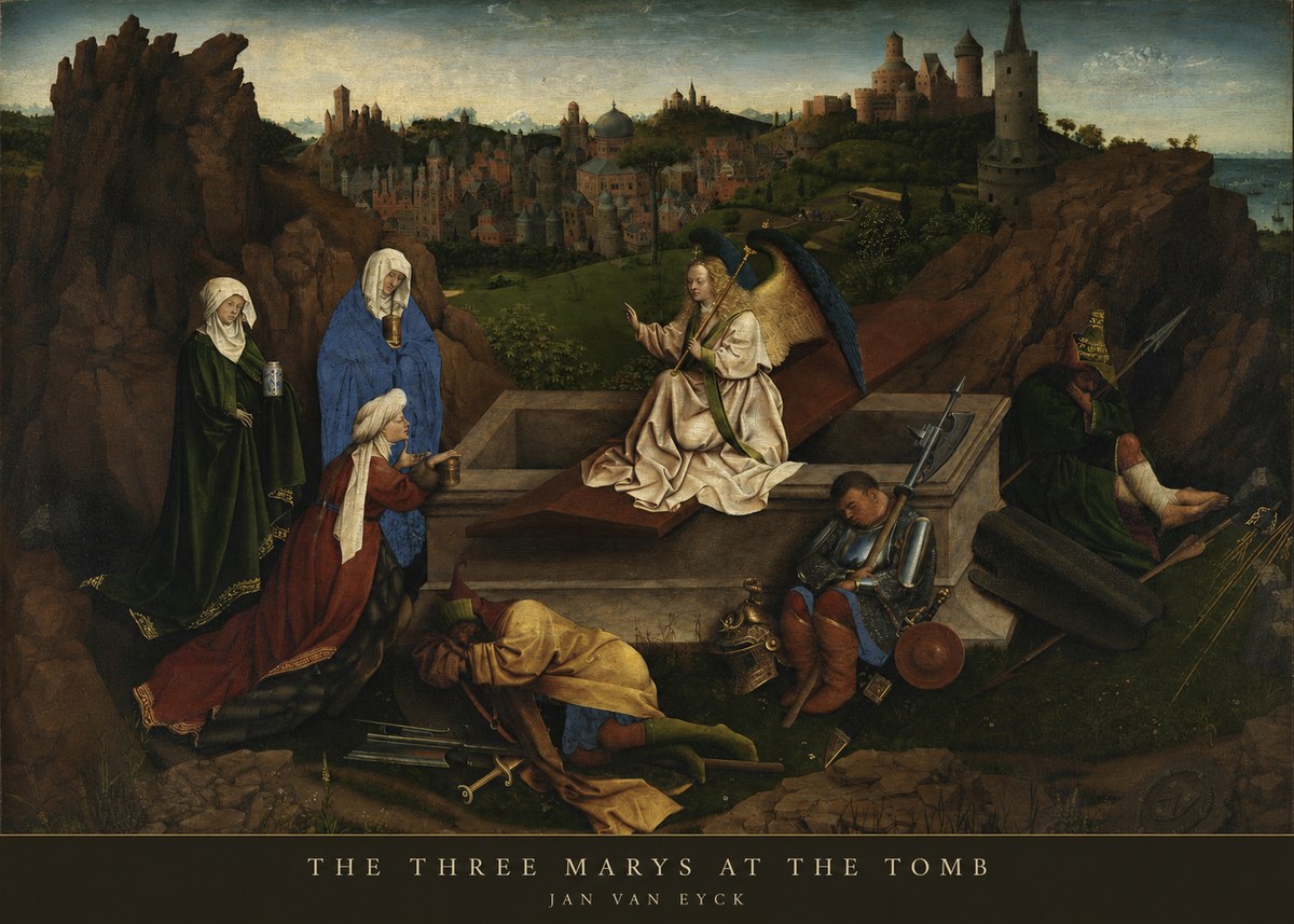 Jan van Eyck The Three Marys at the Tomb No5 - Affiche