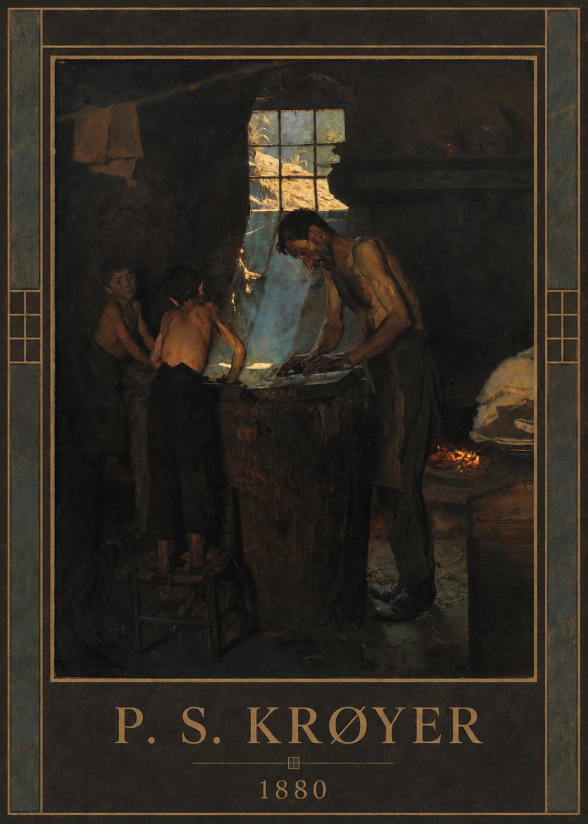P.S. Krøyer A Forge No1 - Affiche