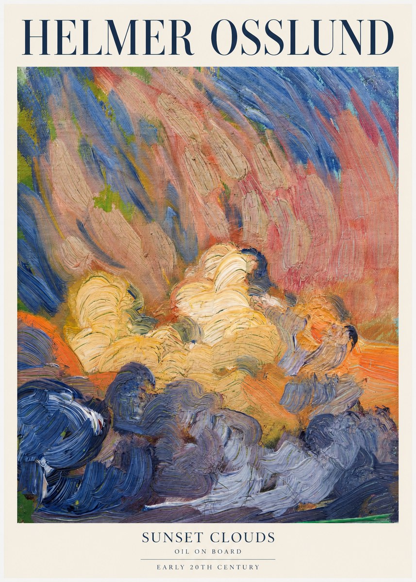 Helmer Osslund Sunset Clouds No1 - Affiche