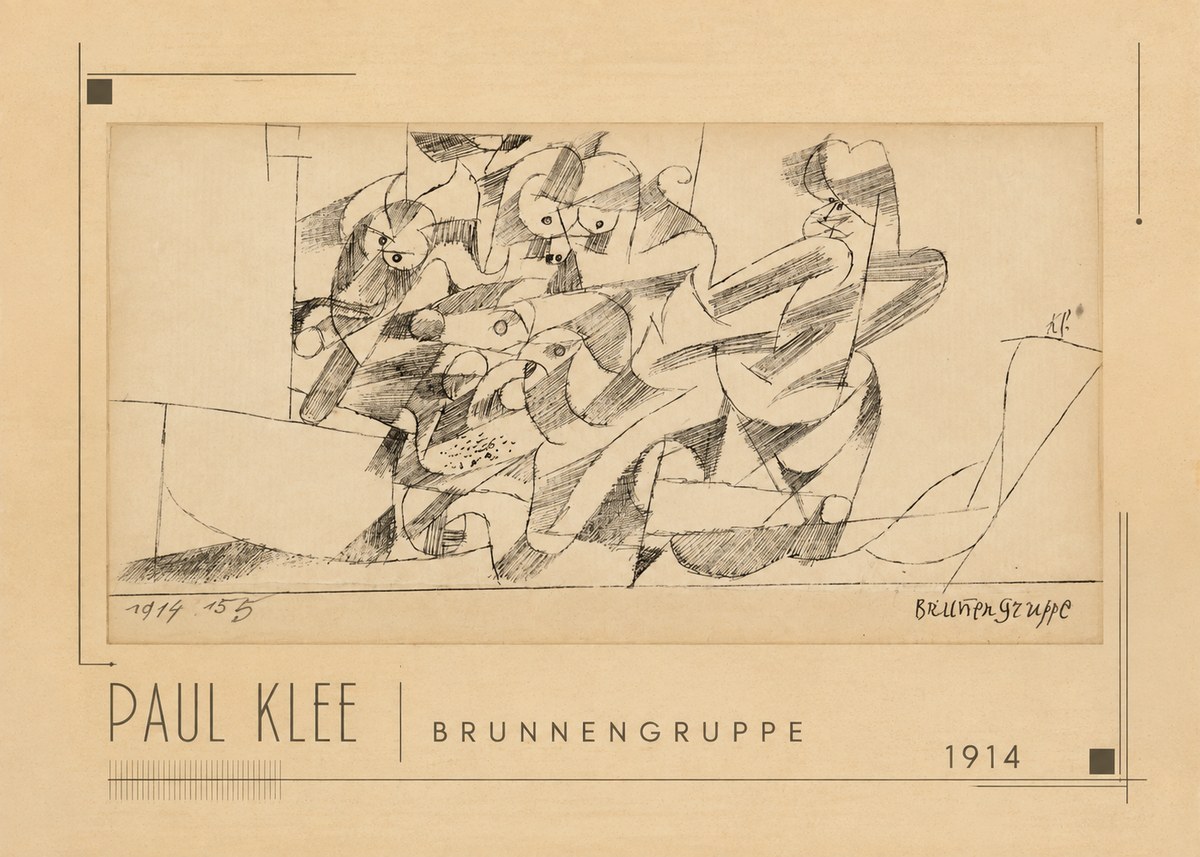 Paul Klee Brunnengruppe No1 - Affiche