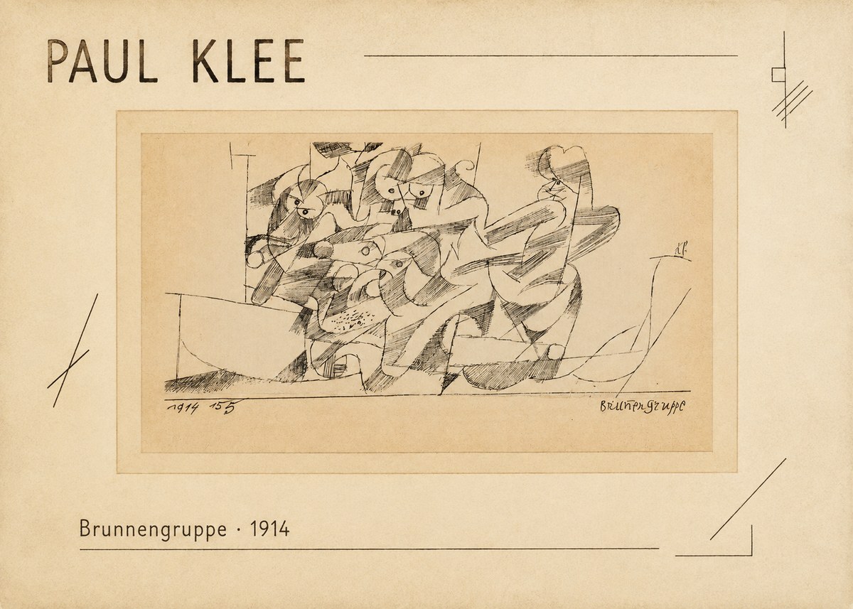 Paul Klee Brunnengruppe No2 - Affiche