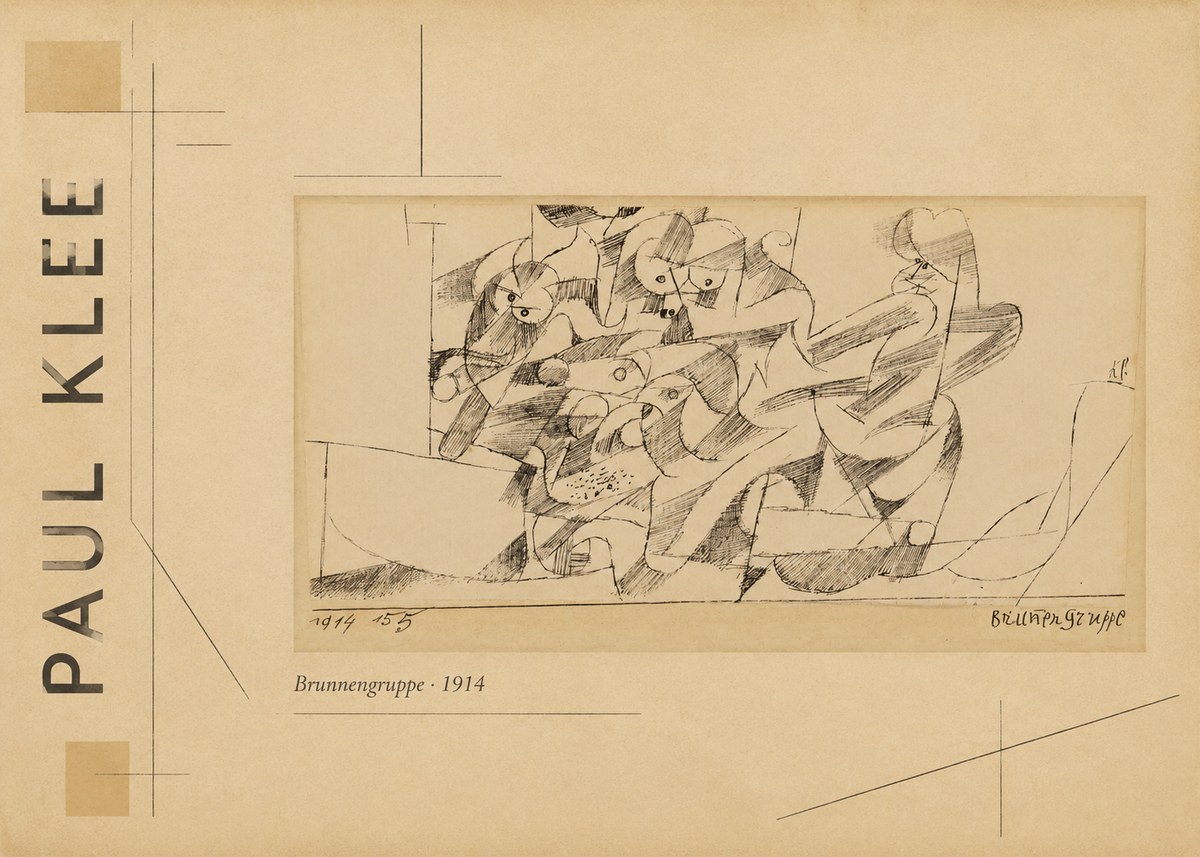 Paul Klee Brunnengruppe No3 - Affiche