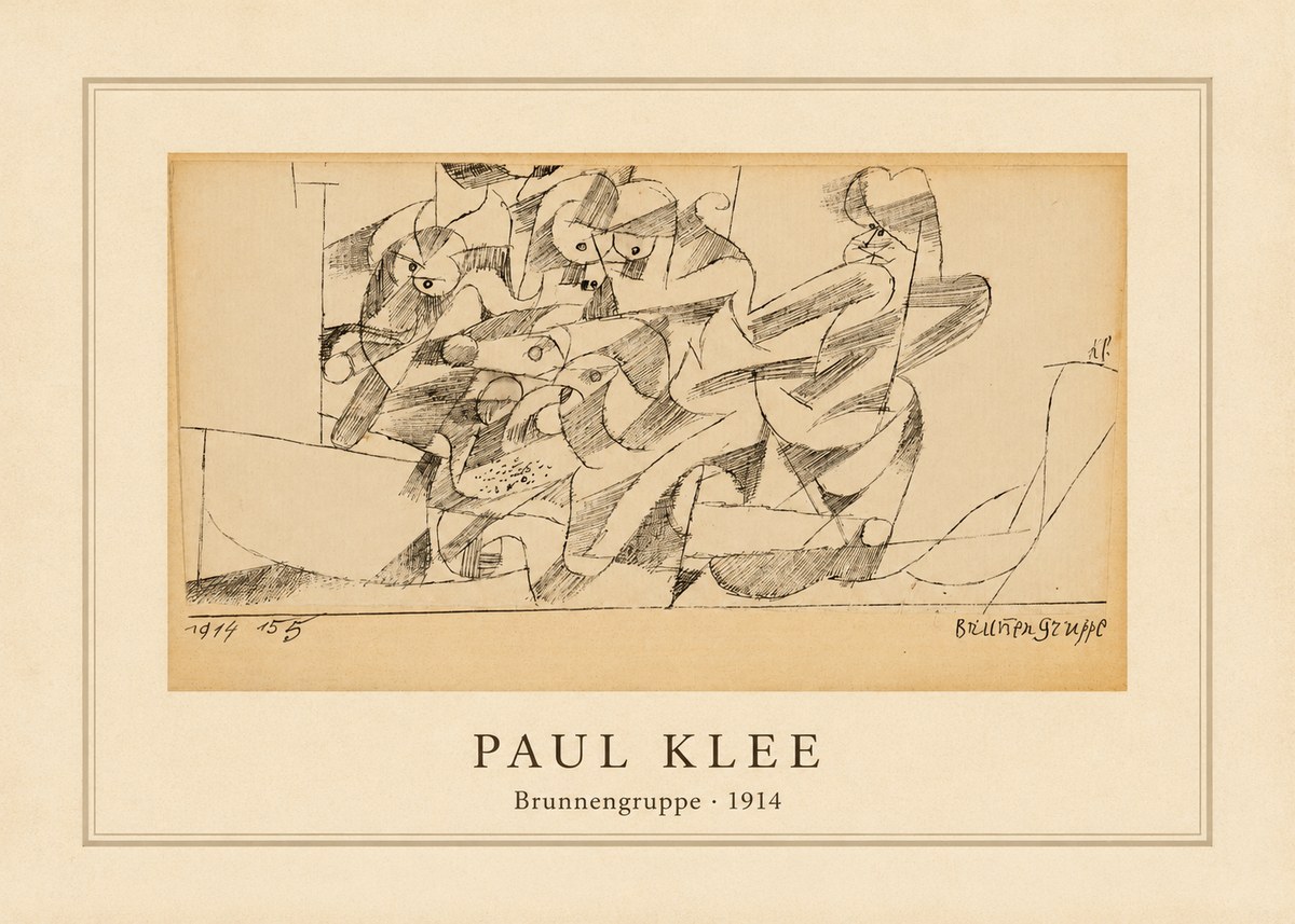 Paul Klee Brunnengruppe No4 - Affiche
