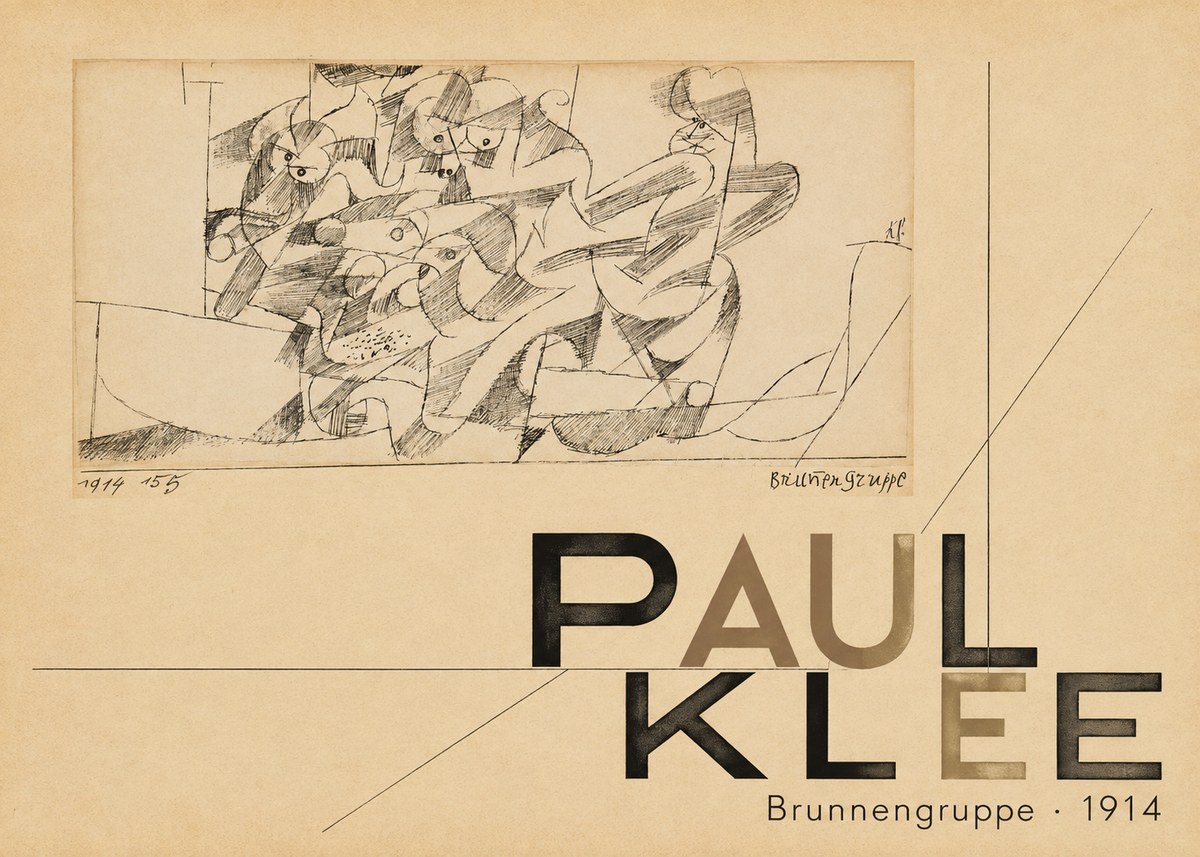 Paul Klee Brunnengruppe No5 - Affiche