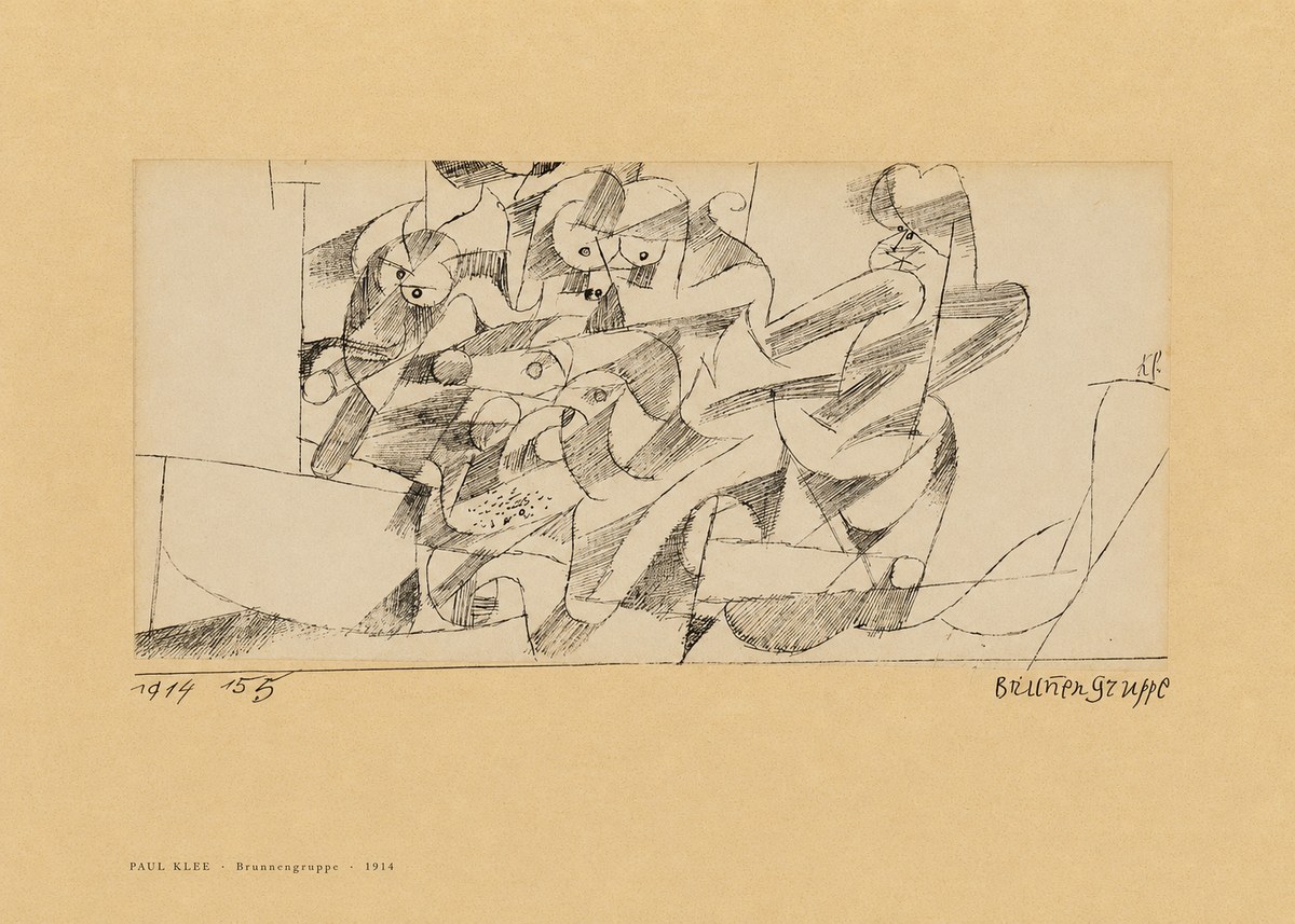 Paul Klee Brunnengruppe No6 - Affiche