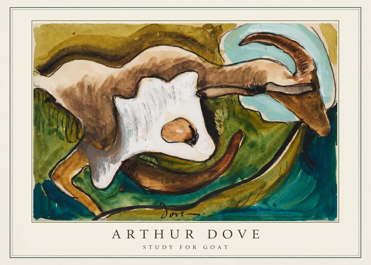 Arthur Dove Study for Goat No4 - Affiche
