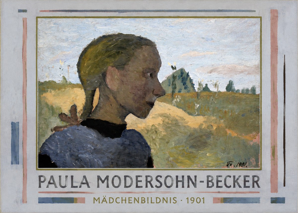 Paula Modersohn-Becker Mädchenbildnis · 1901 No1 - Affiche