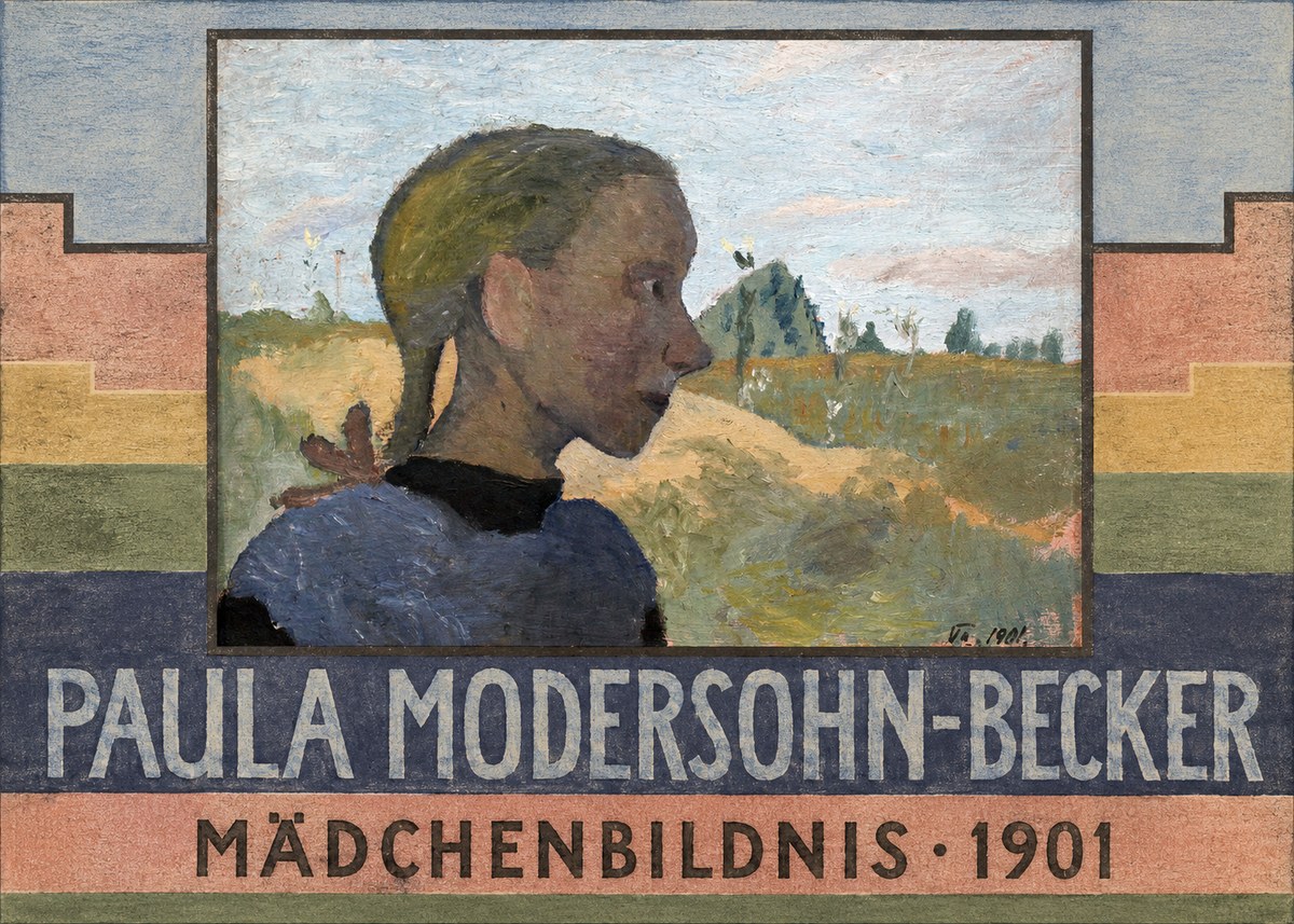 Paula Modersohn-Becker Mädchenbildnis · 1901 No6 - Affiche