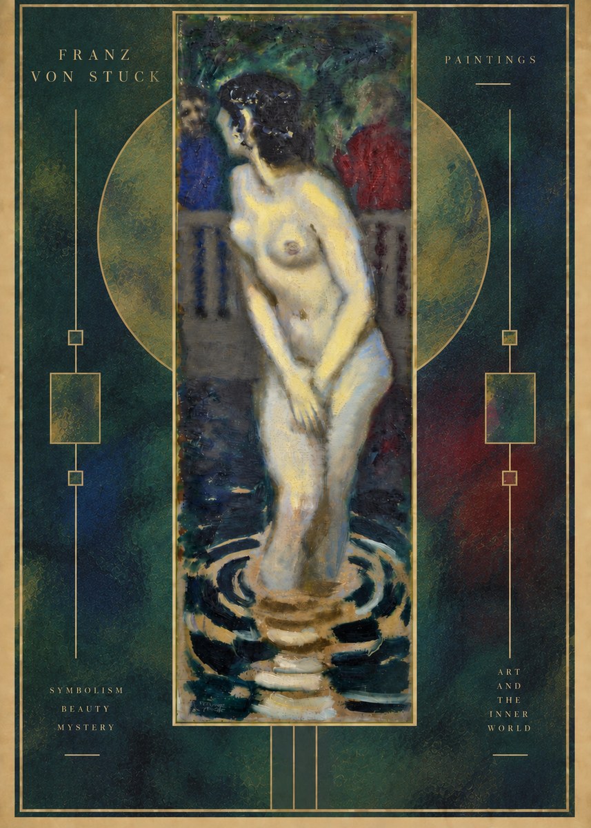 Franz von Stuck The Bather No6 - Affiche