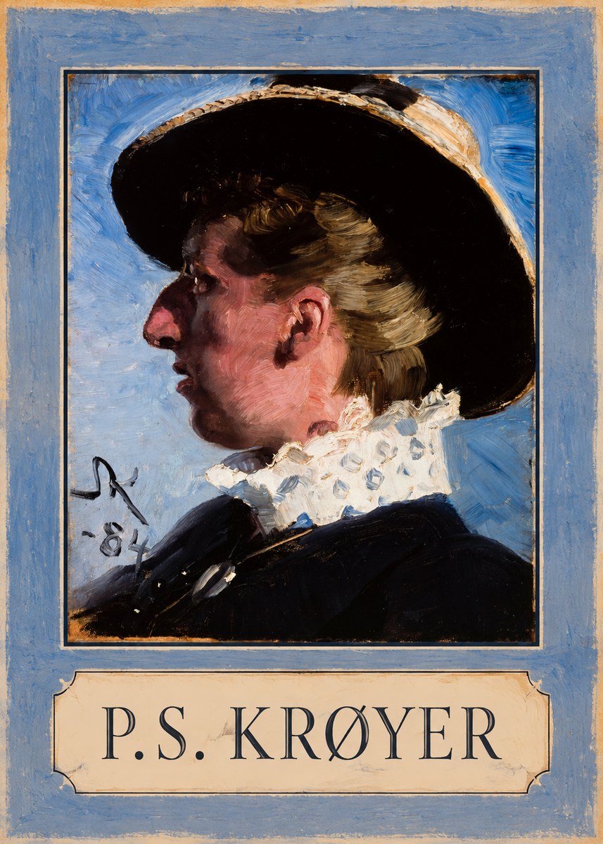 P.S. Krøyer Self-portrait II No1 - Affiche