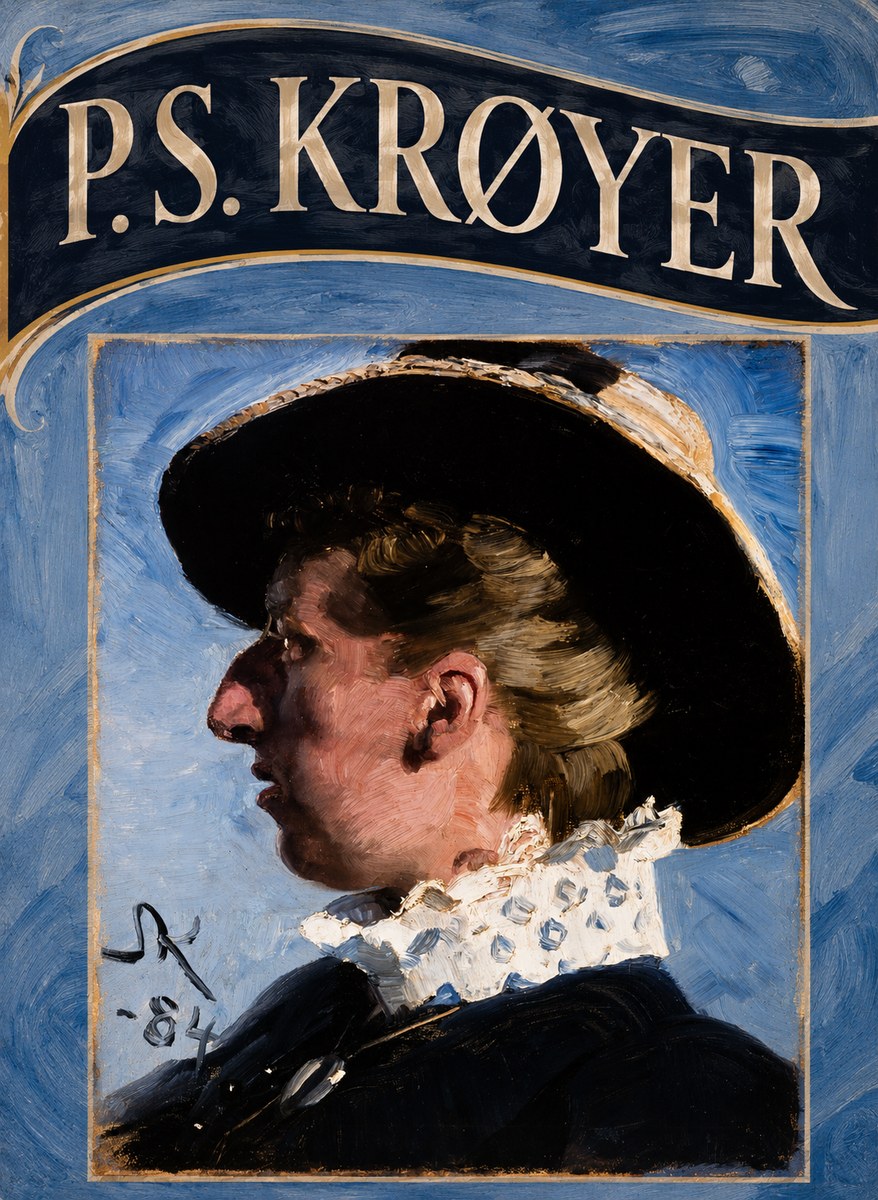 P.S. Krøyer Self-portrait II No5 - Affiche
